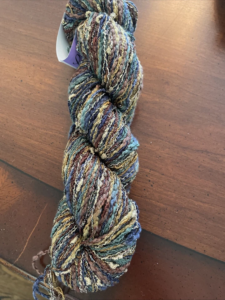 Hilos Lucci Magic Designer hilo marrón dorado verde metálico 100 yardas Foto 2 de 4