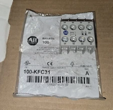 Allen Bradley 100-KFC31 Auxiliary Contact Block SER A NEW