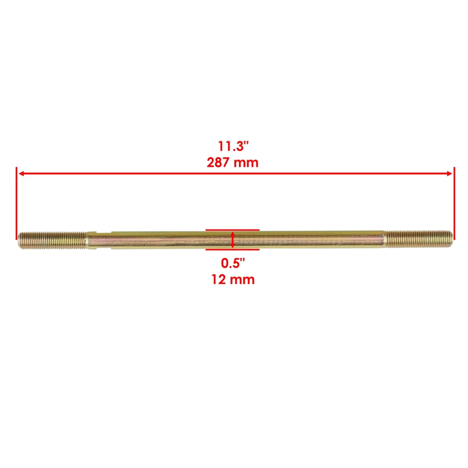 2 Tie Rod Sets for Yamaha Grizzly 450 4WD YFM450 2007 2008 2009 2010 2011 2012 - Image 2 of 4