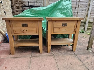 Besp Oak Solid wood Bed Side Tables/ Side Tables