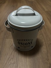 Zwiebeltopf/Dose Gefäß mit Deckel Zwiebellager Onions VORRATSDOSE
