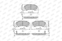 Jurid Bremsbelagsatz Scheibenbremse 573467J FüR Isuzu Schachtel MAX 1 TFR TFS 2