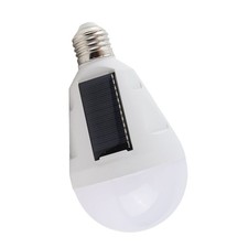 Solar Panel LED Light Bulb Portable Waterproof Outdoor Hiking Camping Emergency