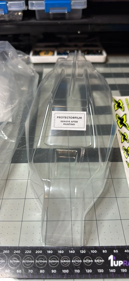 XRAY XB2 Epsilon 2D 1/10 Off-Road Dirt Buggy Body (Clear) [XRA329718] - Image 3 of 3