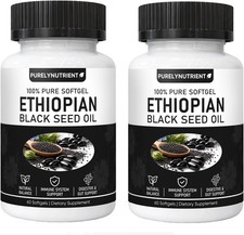 Ethiopian Black Seed Oil, Purely Nutrient Ethiopian BlackSeed Oil Capsules with