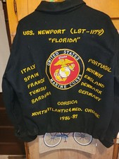 USMC USS Newport LST-1179 Florida North Atlantic & Med Cruise 1986-87 Jacket