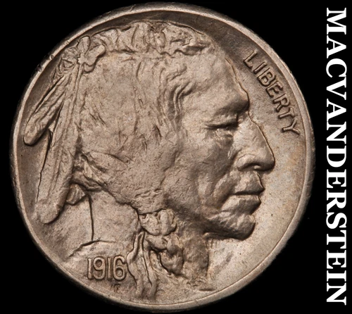 1916-S Buffalo Nickel- Choice Almost Uncirculated Semi Key No Reserve #i5583