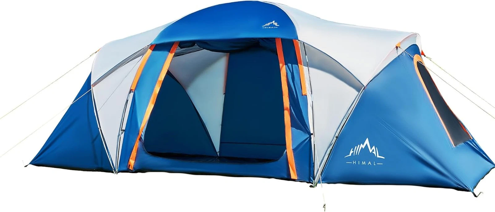 Waterproof 10-Person Family Tent with Easy Setup & 4 Mesh Windows, 18x9ft