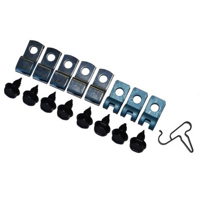 Fuel Line Clip Clamp Bracket Kit 3/8 Fuel With EMS 1970-74 Dart Duster 17pc