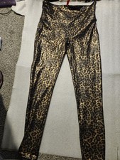 Spanx Leopard Print Leggings Size XL Euc