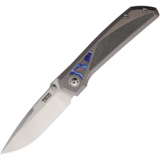 Pena Knives Mula Framelock DP 3.25" Folding Blade - MULA DP BLK MIC DARK TI