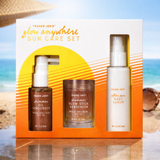 Trader Joe s Glow Anywhere Sun Care Set SPF 50 Shimmer Oil Glow Stick