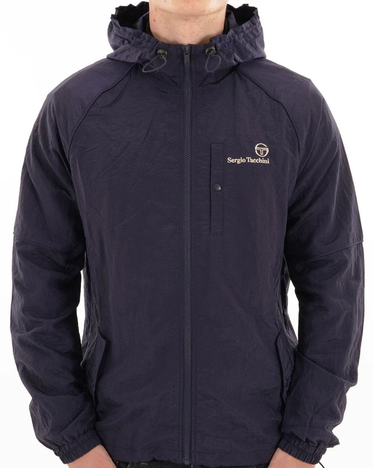 Sergio Tacchini Maldini Hooded Jacket Navy Blue - Image 3 of 4