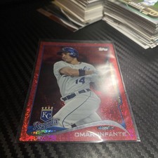 2014 Topps Red Hot Foil Omar Infante #433 0c4