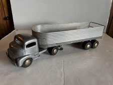 Vintage Smith Miller Silver Streak GMC Truck And Fruehauf Trailer Nice!￼