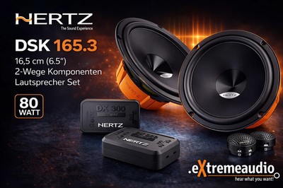 Hertz DSK 165.3 2-Wege 16,5 cm (6.5'') Komponenten Lautsprecher Set 160 Watt