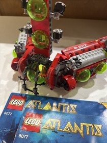 LEGO Set 8077 - Atlantis Exploration HQ - 99% Complete W Minifigures And Instru