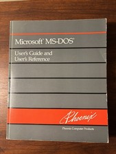 Microsoft MS-DOS Phoenix User's Guide and Reference 1988 Trade Paperback Vintage