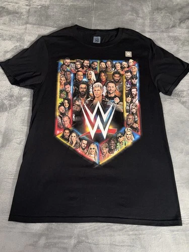 WWE Authentic Superstars I Was There Mens T-Shirt Size Medium Black