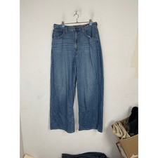 Levis Cinch Baggy High Waisted Wide Leg Jeans Medium Wash Blue Denim 31