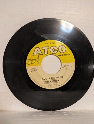 45 ~Roxy Music: ''Love is the Drug / Both Ends Burning'' 1975 Atco (VG)