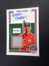 Bubba Coleman 2022 PANINI USA STARS & STRIPES ADP 7/349 AUTO Card #SSSBU