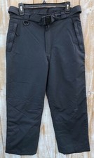 Lands End Women  s Waterproof Breathable Black Snow Pants Sz 32x28 EUC