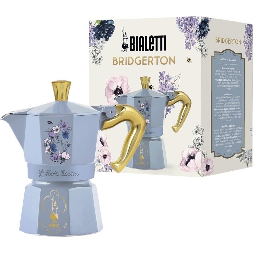 BIALETTI CAFFETTIERA MOKA EXPRESS 3 TAZZE EDIZIONE BRIDGERTON NETFLIX 10 2024