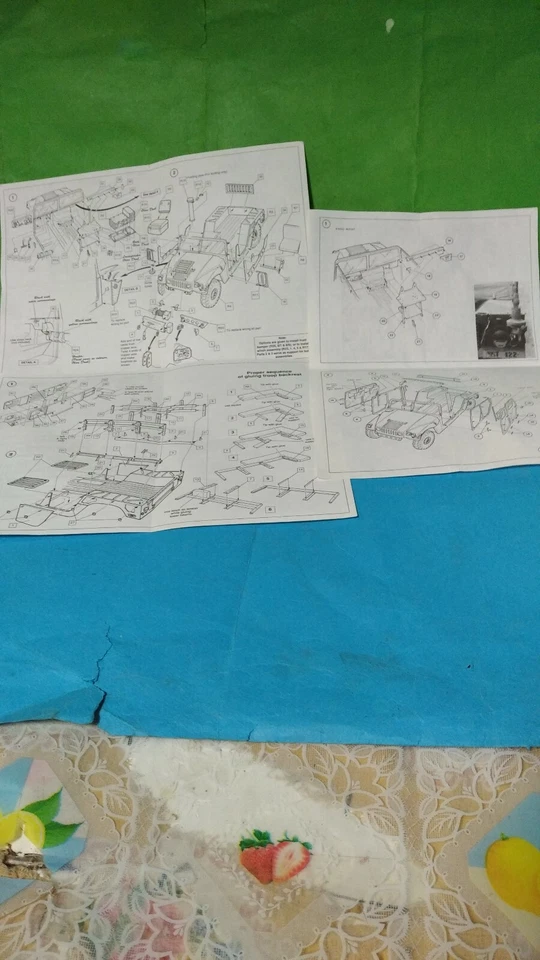 VERLIDEN HUMMER M 998 BASIC UP DATE SET ISTRUZIONI 607-613 1.35 scale - Immagine 3 di 4