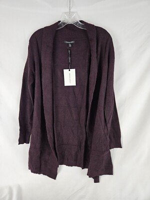NWT 41 Hawthorn Benicia Cardigan Sweater Dark Purple (WINE