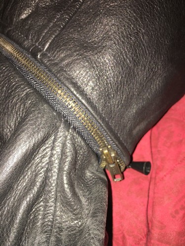 Genuine Leather Coat Kids Size 8 - Picture 7 of 11