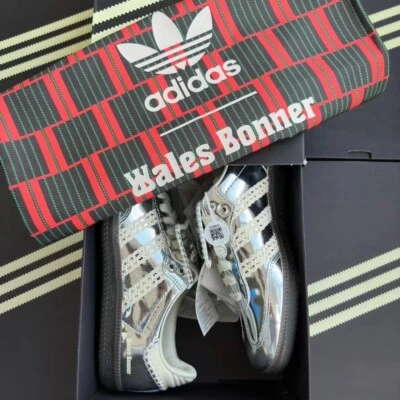 靴 wales Bonner adidas silver 24cm samba Adidas x Wales Bonner Samba Sneakers in silver | RADPRESENT