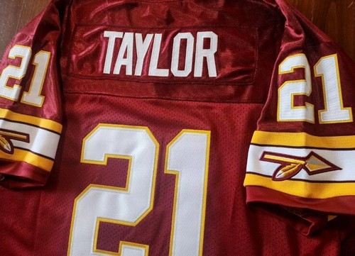 NWT Washington Redskins #21 Sean Taylor Dual Patch Burgandy Jersey Mens Large - Picture 8 of 9