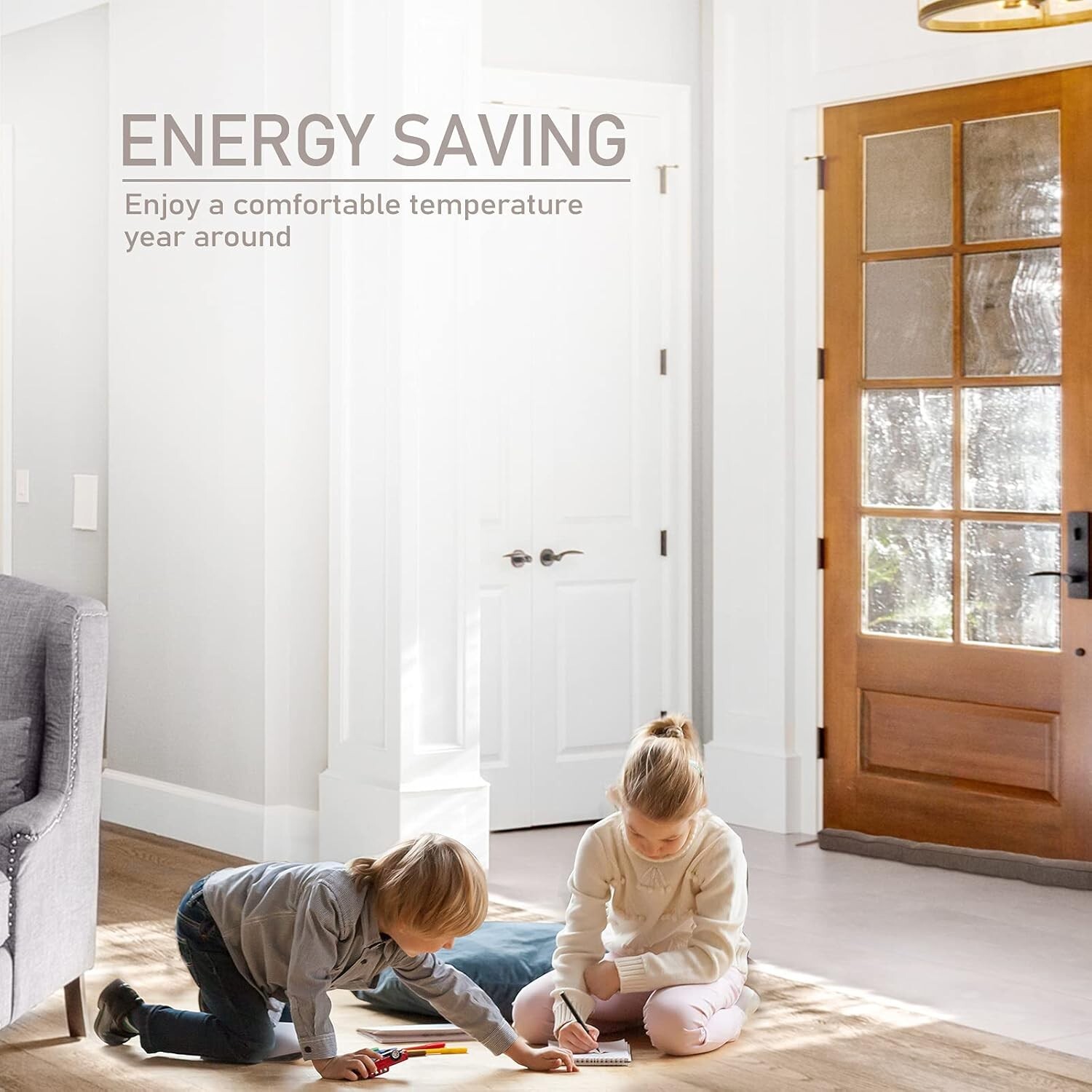 KAKICLAY 32 Weighted Draft Stopper for Bottom of Doors and Windows Heavy Duty