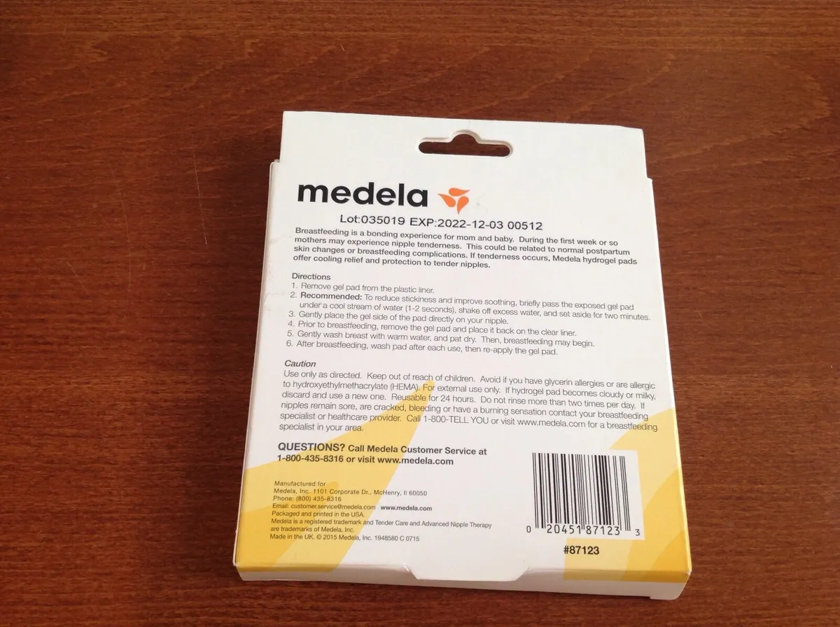 Medela Tender Care Hydrogel Pads Soothing Gel 4 pack Advanced Nipple  Therapy