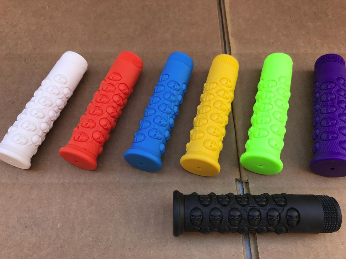 New Bicycle Handlebar Skull Grips Lowrider BMX MTB Chopper Beach