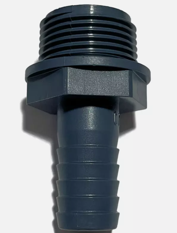 Betta 0.75 BSP x 25mm Hosetail Adaptor Connect Hose to Pumps UV Filters YG305