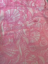 Girls Vineyard Vines Pink Seashell Shorts Size 14 Inseam 3" Cotton w/ stretch