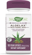 Nature's Way Aloelax, with Fennel Seed, for Constipation, 340 Mg, 100 Capsules