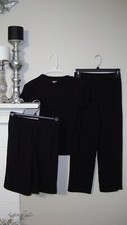 Urban Pipeline Boys BLACK T-Shirt Shorts  Pants Sleep Pajama Set Size M 10/12