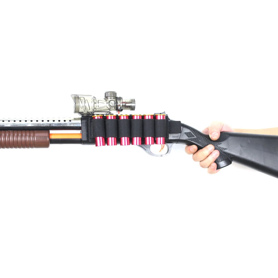 Tactical Shotgun Shell Holder Hook Loop 6 Rounds Strip for 12 Gauge - Image 3 of 4