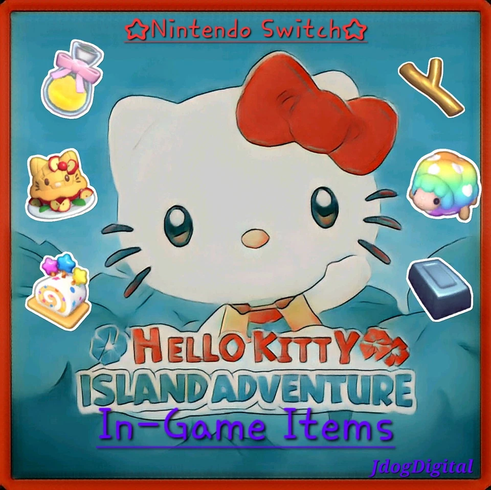 🔥Hello Kitty Island Adventure In Game items Nintendo Switch 1 & 2 🔥