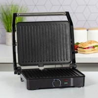 Quest 2-in-1 Health Grill & Panini Press / Non-Stick Low Fat Grilling / 2000W