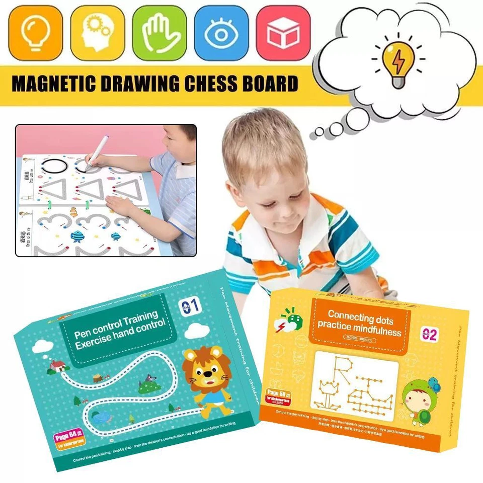 Wiederverwendbares Zauberübungsheft für Kinder, Lernbücher, schönes Schreib G5L3 - Bild 2 von 4