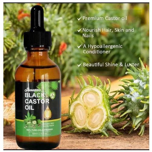NEW Jamaican Black Castor Oil , Organic 100% Pure Cold Pressed Hair Growth Oil