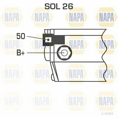 ENGINE STARTER MOTOR NAPA OE QUALITY REPLACEMENT NSM1007 - Image 4 of 4