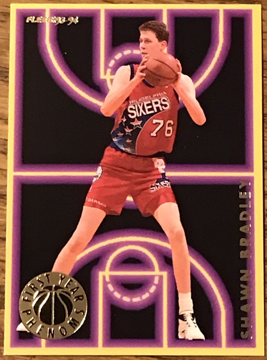 DJ CELORY WORLD CELO CUP 1994-2001 直筆サイン Shawn Bradley 1993-94 Fleer First Year Phenoms Card #1 NBA RC