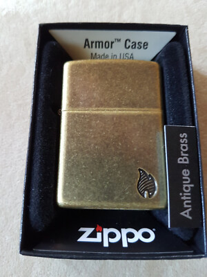 ZIPPO Feuerzeug/windproof lighter, deep carved, black flame, brass, Messing, neu