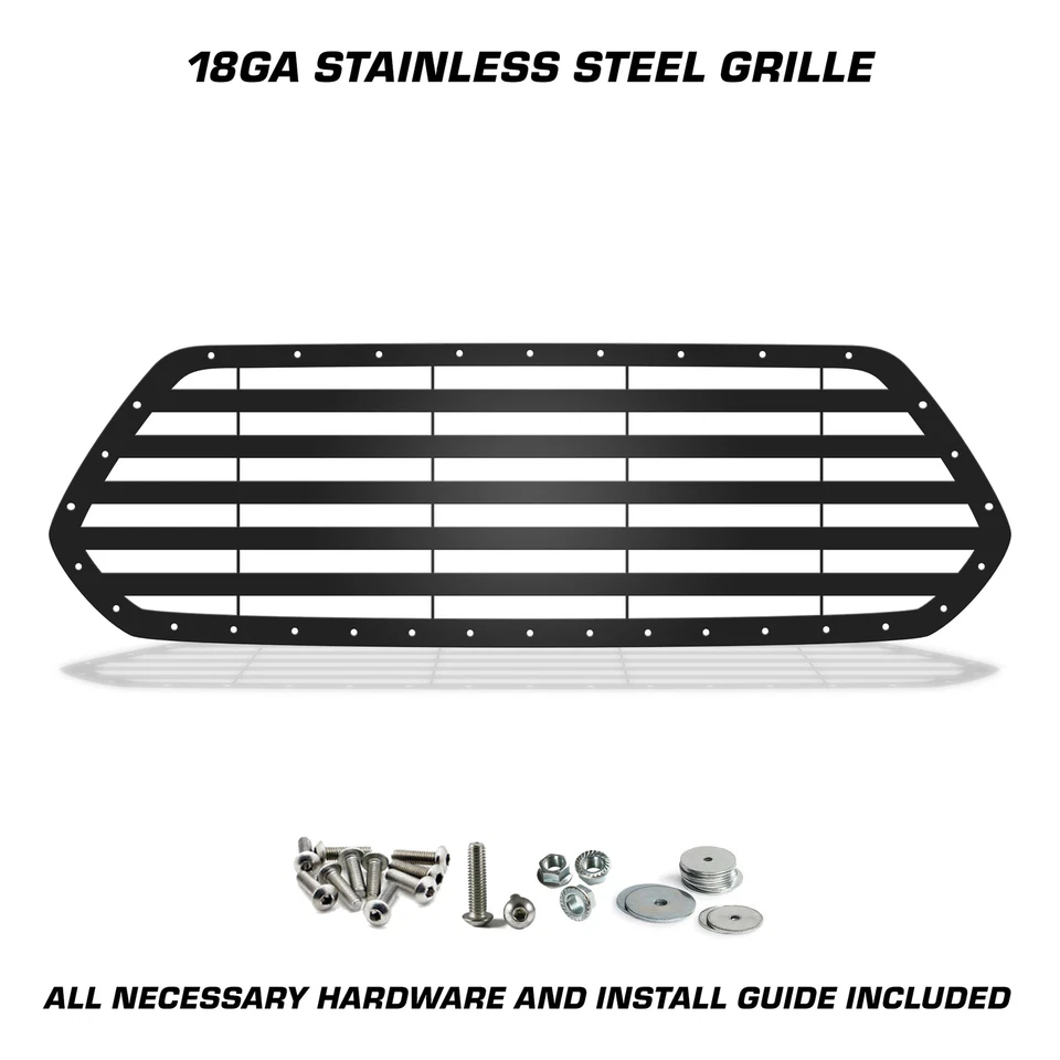 Custom Aftermarket Steel Grille for 2016-2017 Toyota Tacoma STRIPES Made in USA - Image 2 of 3