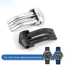 For TAG Heuer Quality Stainless Steel Folding Clasp Butterfly Watch Buckle 18mm